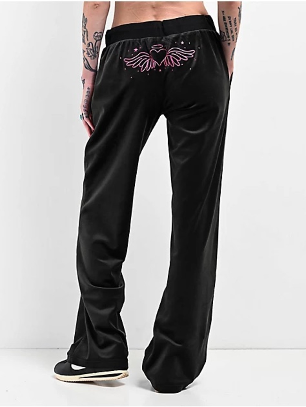 NEW Ninth Hall Fundamentals Black Velour Gretchen Caviar Pants Size Medium
